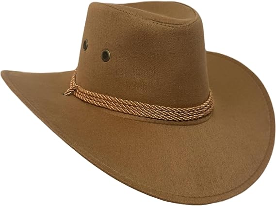 Chapéu Country Marrom Claro Sertanejo Australiano