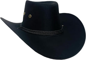 Chapéu Country Preto Sertanejo Australiano
