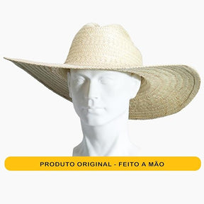 Chapéu Cowboy Country Palha Traçado Feito a Mão