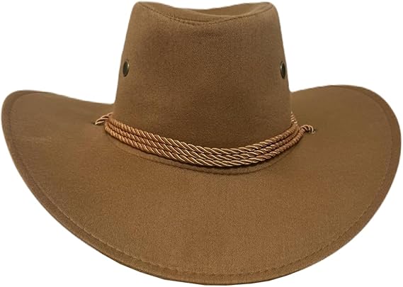 Chapéu Country Marrom Claro Sertanejo Australiano