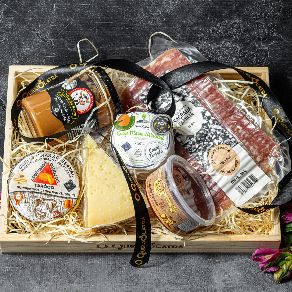 Cesta 3 – Charcutaria Nobre & Queijos Artesanais Seleção Gourmet