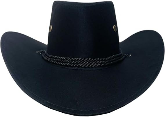 Chapéu Country Preto Sertanejo Australiano