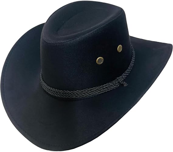 Chapéu Country Preto Sertanejo Australiano