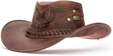Chapéu Americano Country em Couro Legitimo Cowboy