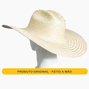 Chapéu Cowboy Country Palha Traçado Feito a Mão