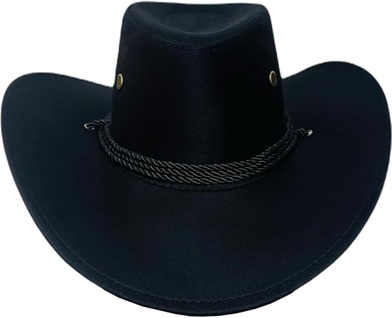 Chapéu Country Preto Sertanejo Australiano