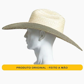 Chapéu Cowboy Country Palha Traçado Feito a Mão
