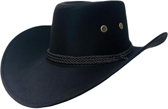 Chapéu Country Preto Sertanejo Australiano