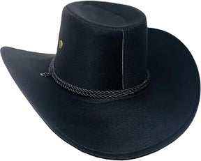 Chapéu Country Preto Sertanejo Australiano