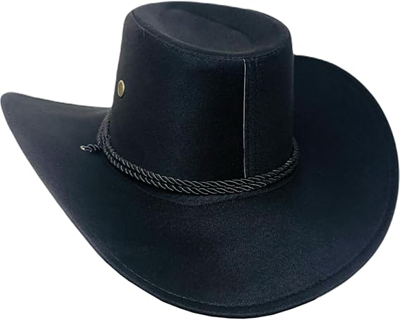 Chapéu Country Preto Sertanejo Australiano